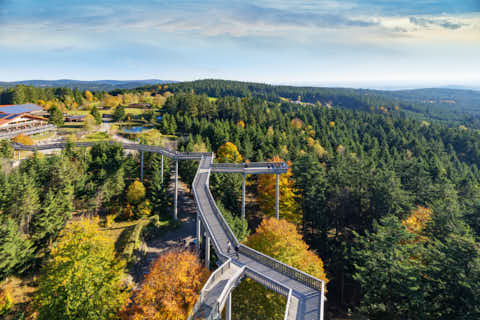 Gemeinde St._Englmar Landkreis Straubing-Bogen Maibrunn Waldwipfelweg Aussichtsturm (Dirschl Johann) Deutschland SR